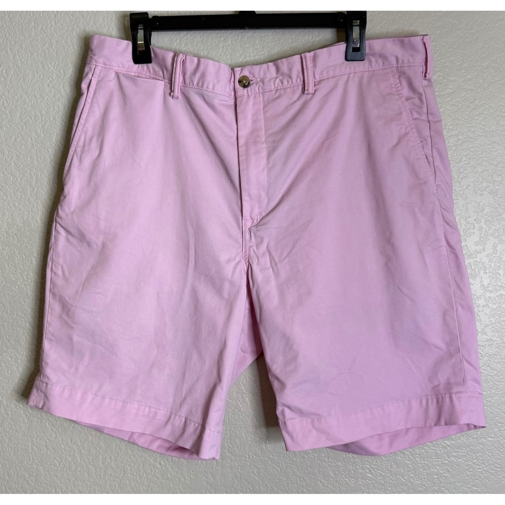 Polo Ralph Lauren Mens 36 Shorts Pink Classic Fit Chino Cotton Twill Preppy